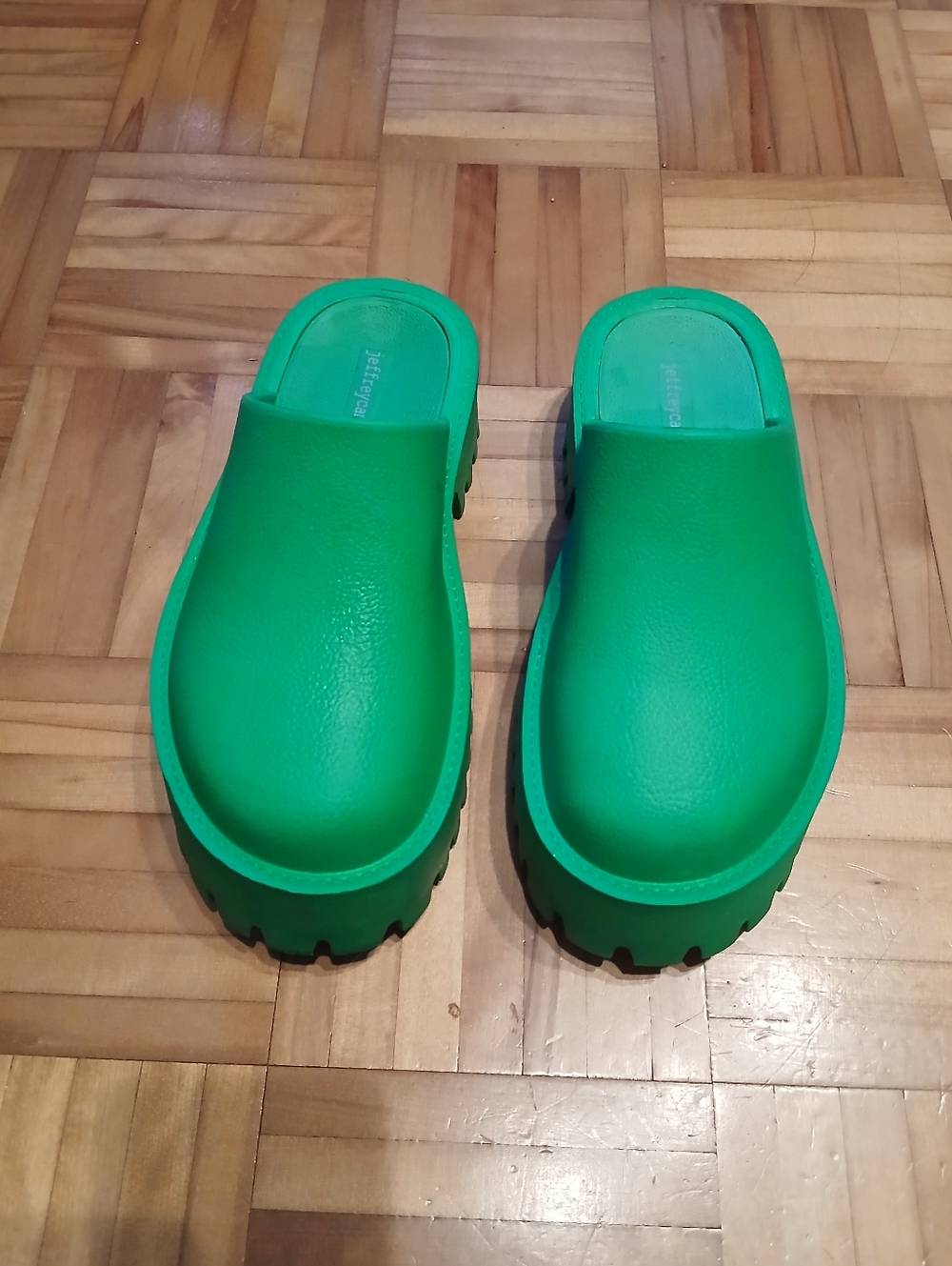 Jeffrey Campbell Green Clogs.Size 38